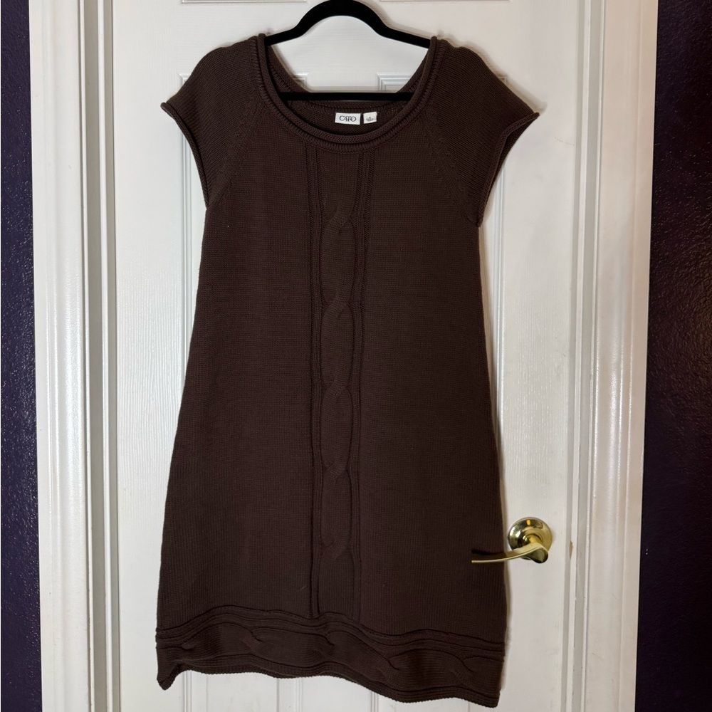 Cato Brown Sweater Dress